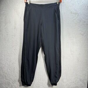 Athleta Brooklyn Lined Jogger Pants Black Women's Size 8T Tall 631612-00